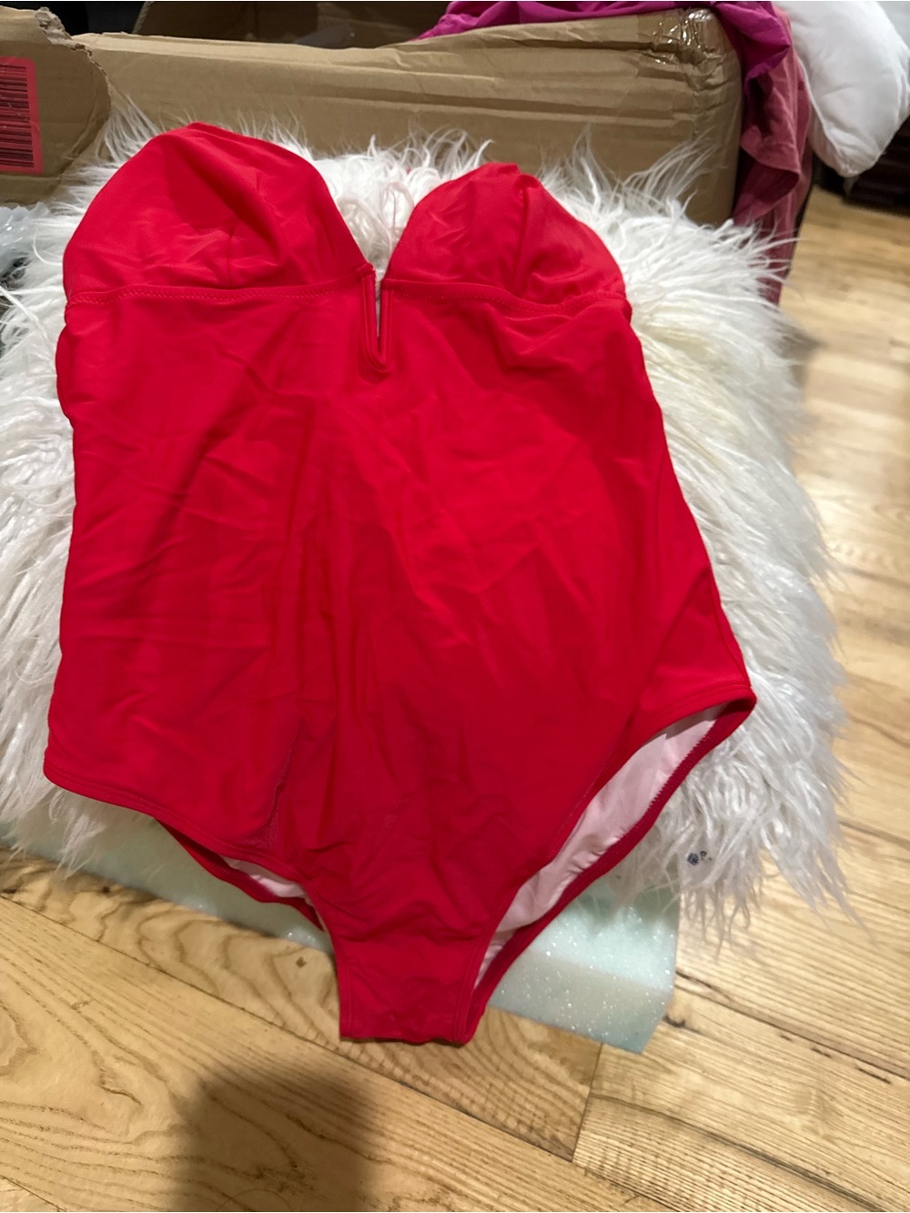 Red One-Piece Swimsuit
